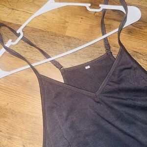 Dark Grey Spaghetti Strap Romper